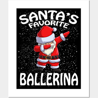 Santas Favorite Ballerina Christmas Posters and Art